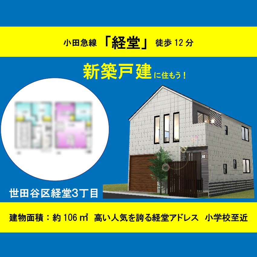 世田谷区経堂3丁目 土地