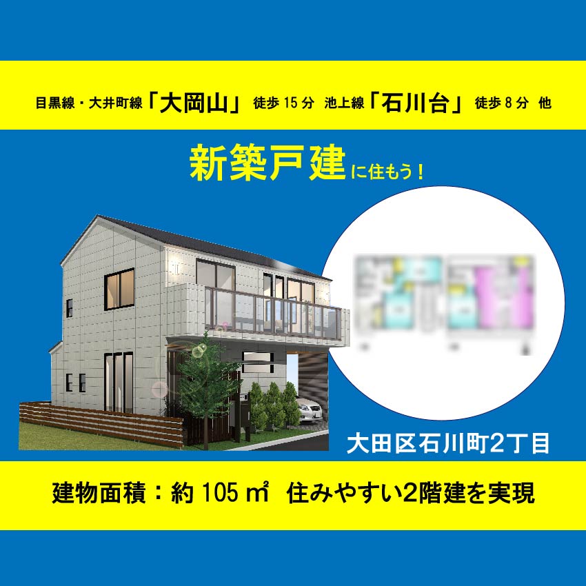 大田区北馬込2丁目 土地