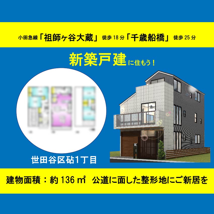 世田谷区赤堤３丁目　土地