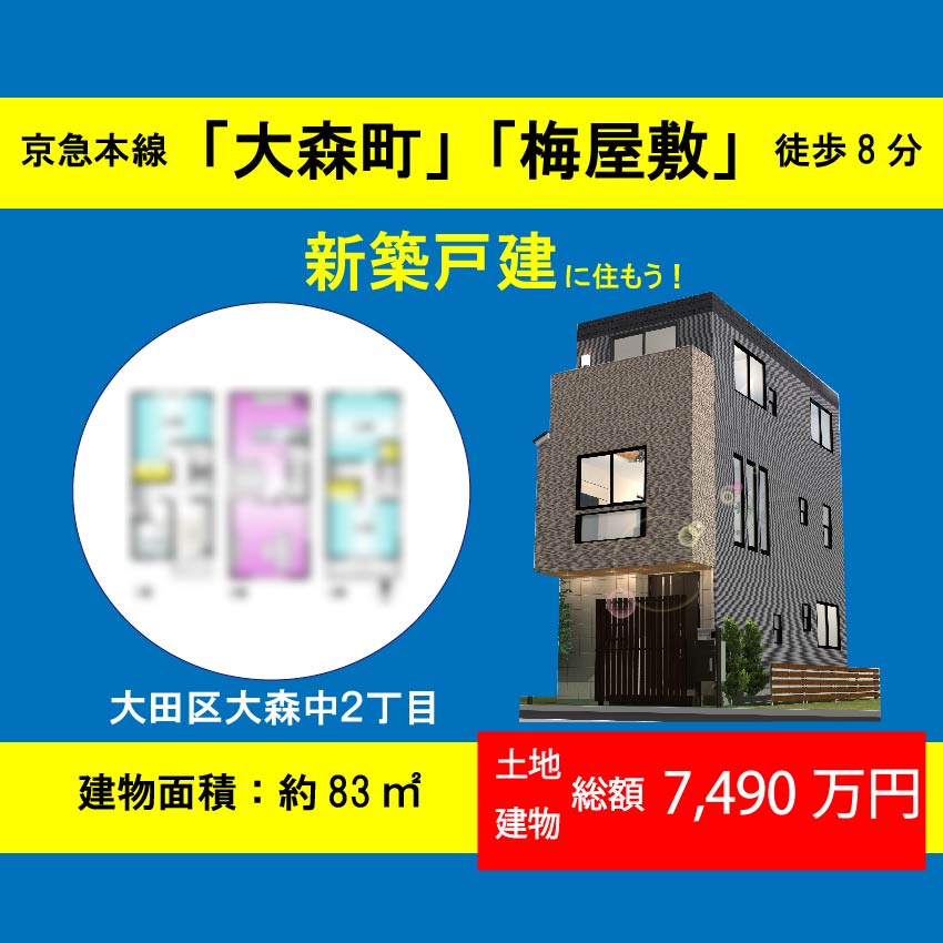 大田区千鳥２丁目　土地