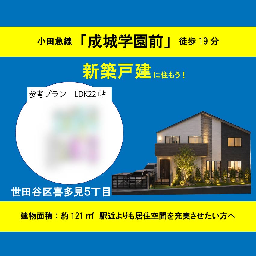 世田谷区喜多見5丁目 土地